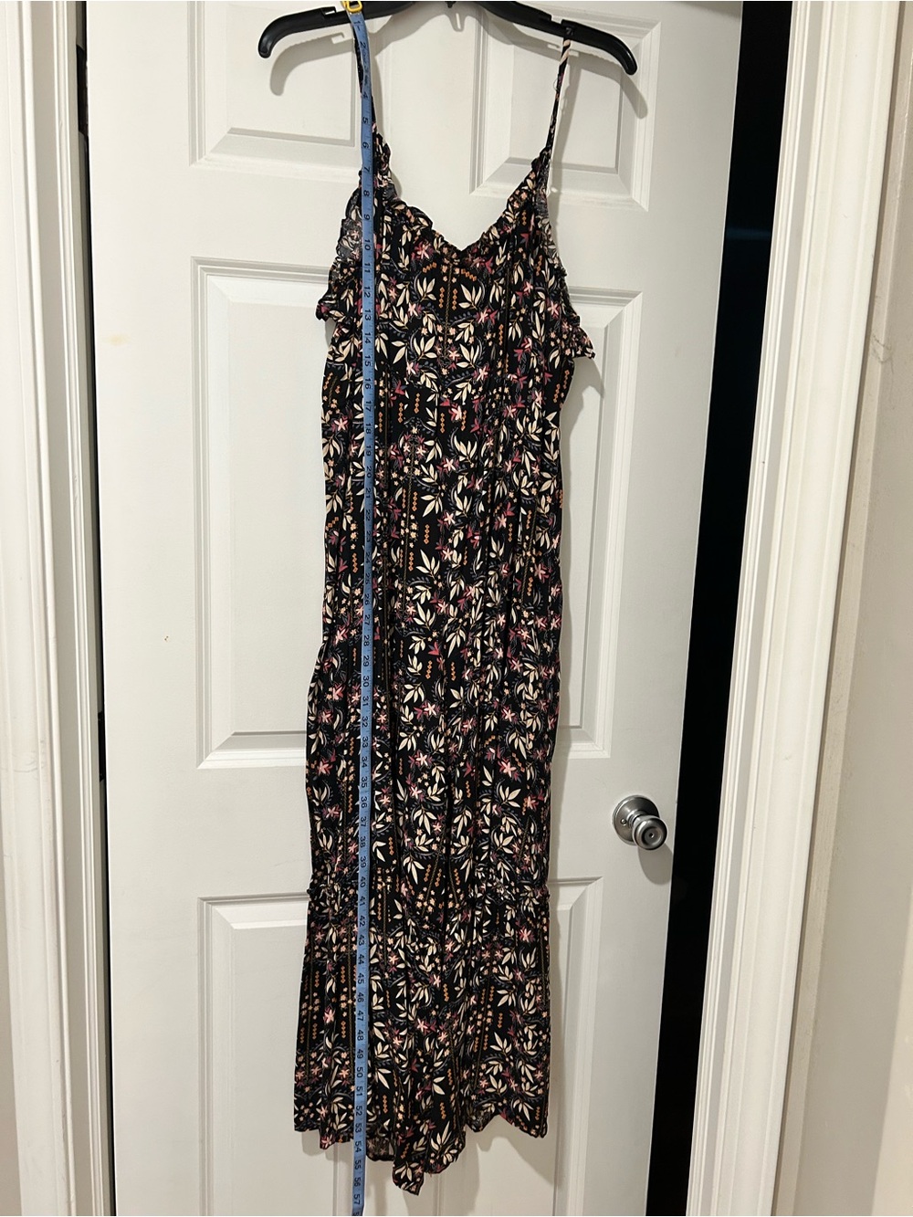 NWOT Natural Life Harley Wild Vines Black Wide-Leg Jumpsuit - Picture 10 of 11
